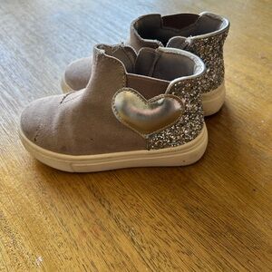 Harper Canyon kids Liliana high top glitter booties